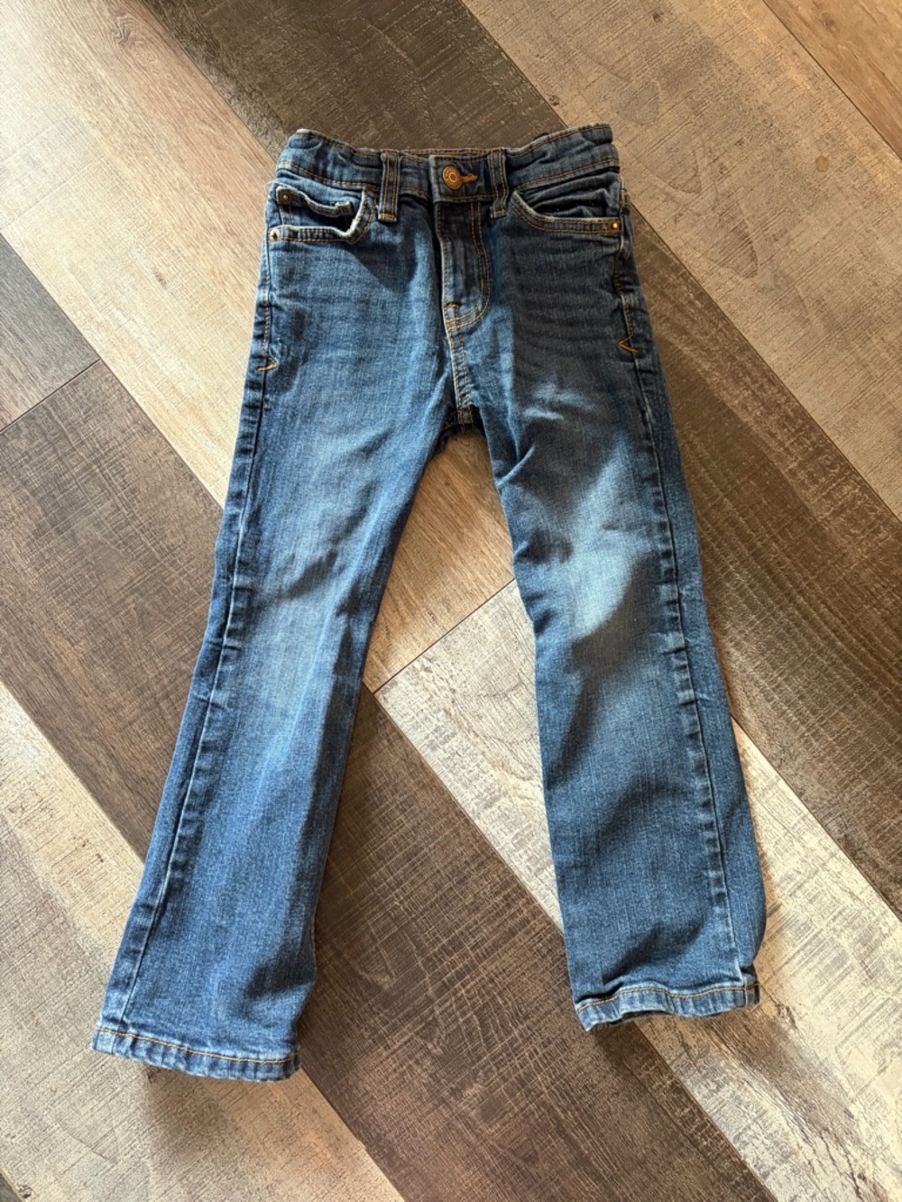 Cat & Jack Girls Bootcut Stretch Jeans Size 5 Medium Wash